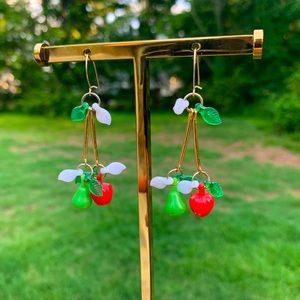 🍐🍎Dainty Plastic Fruit Earrings 🍎 🍐